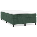 vidaXL Cadre de lit Vert foncé 120x200 cm Velours
