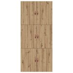 vidaXL Cadre de lit avec rangement Chêne artisanal 90 x 190 cm