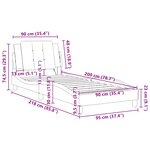 vidaXL Cadre de lit sans matelas Zadar blanc et noir 90x200 cm similicuir