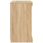 vidaXL Buffet avec lumières LED chêne sonoma 41x37x67 cm