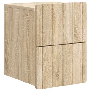 vidaXL Cabinet de chevet mural Chêne Sonoma 33 x 34 5 x 43 cm