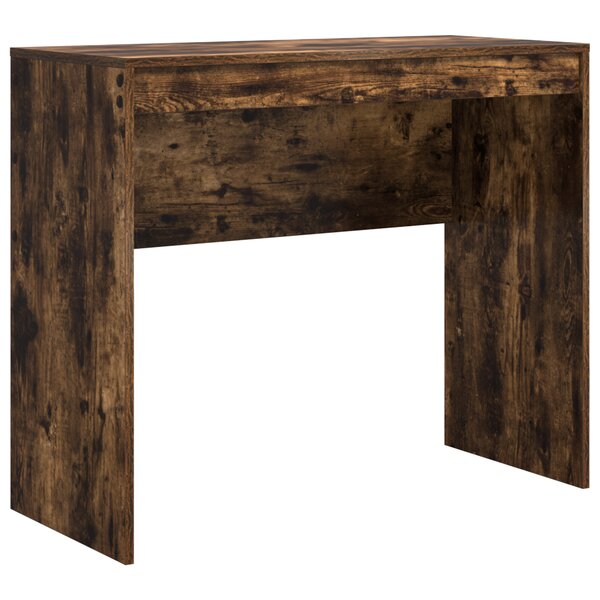 vidaXL Bureau d'écriture Chêne fumé Bois d'ingénierie 90 x 40 x 76 cm