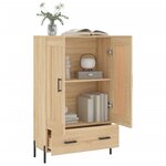 vidaXL Buffet haut chêne sonoma 69 5x31x115 cm bois d'ingénierie