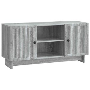 vidaXL Meuble TV 102 x 34 5 x 50 cm Sonoma gris Bois d'ingénierie