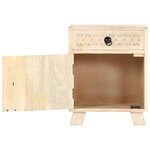 vidaXL Table de chevet 40x30x50 cm Bois de manguier massif