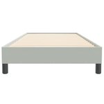vidaXL Sommier à lattes de lit sans matelas gris clair 90x220 cm
