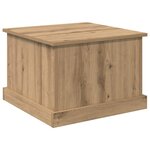 vidaXL Table basse chêne artisanal 50 x 50 x 35 cm Bois d'ingénierie