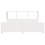 vidaXL Cadre de lit sans matelas blanc 180x200 cm bois massif de pin