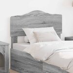 vidaXL Tête de lit Gris Sonoma 75 cm Bois d'ingénierie