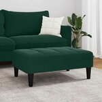 vidaXL Repose-pied vert foncé 77x55x31 cm velours