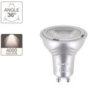 Ampoule led spot  culot gu10  4w cons. (35w eq.)  lumière blanc neutre