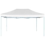 vidaXL Tente de réception pliable professionnelle 3x4 m Acier Blanc