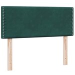 vidaXL Sommier à lattes de lit et matelas vert foncé 120x210cm velours