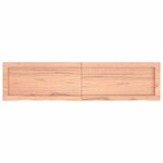 vidaXL Étagère murale marron clair bois chêne massif traité