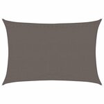 vidaXL Voile d'ombrage 160 g/m² Anthracite 3 5x5 m PEHD