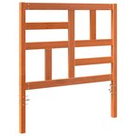 vidaXL Tête de lit Brun cire 80 5 x 4 x 104 cm Pin massif