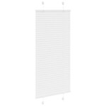 vidaXL Store plissé blanc 65x100 cm largeur du tissu 64 4 cm polyester