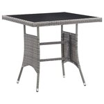 vidaXL Ensemble à manger de jardin 5 Pièces Résine tressée Anthracite