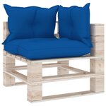 vidaXL Salon palette de jardin 6 Pièces avec coussins bois de pin