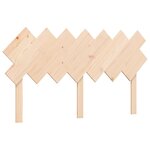 vidaXL Cadre de lit avec tête de lit 140x190 cm bois massif