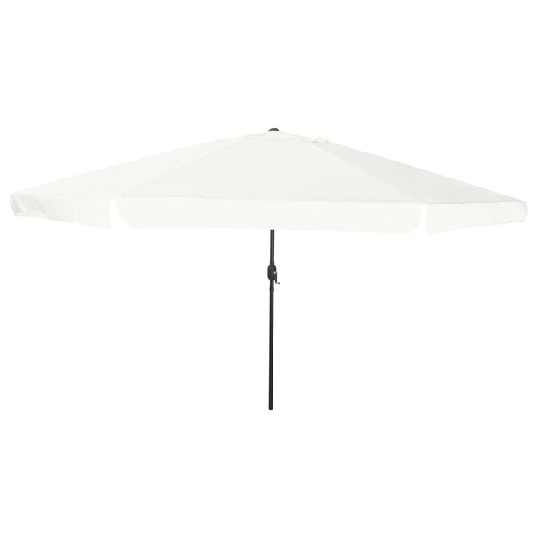 Parasol de jardin vidaXL ø395x245 cm Blanc sable