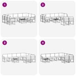 vidaXL Ensemble de canapés d'extérieur 10 Pièces Blanc et Beige
