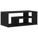 Table basse vidaXL Noir Chêne 100x50x40 cm Bois d'ingénierie