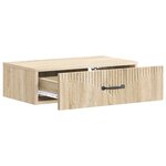 vidaXL Table d'appoint murale 59 x 34 5 x 17 cm Bois d'ingénierie