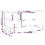 vidaXL Table basse blanc 102x44 5x50 cm bois d'ingénierie