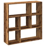 vidaXL Étagère séparatrice de pièce vieux bois 102x29x103 5 cm