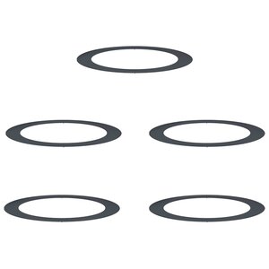 vidaXL adapté pour anneaux d'arbre plats 5 Pièces Anthracite Ø90 / 120 cm