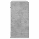 vidaXL Étagères cube murales 4 Pièces Gris béton 30x15x30 cm