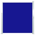 vidaXL Auvent latéral rétractable de patio 140x300 cm Bleu