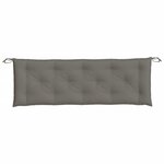 vidaXL Coussins de banc de jardin lot de 2 gris foncé mélangé tissu