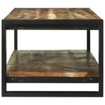 vidaXL Table basse Multicolore bois de récupération massif