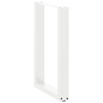 vidaXL Pieds de table à manger en U 2 pièces blanc 50 x (72-73) cm acier