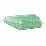 vidaXL Serre avec cadre en acier vert 48 m² 12x4x2 m