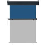 vidaXL Auvent latéral de balcon 120x250 cm Bleu