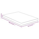 vidaXL Dessus de table 60x100x4 cm bambou