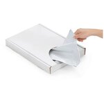 Lot pochettes plastique opaque blanche super 26x40 cm (lot de 100)