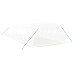 vidaXL Serre avec cadre en acier blanc 48 m² 12x4x2 m