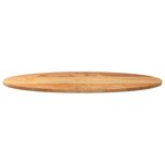 vidaXL Dessus de table 100x50x2 cm bois de chêne massif ovale