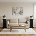 vidaXL Support de Plante 2 pc Noir 30 5 x 30 x 60 5 cm