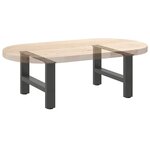 vidaXL Pieds de table basse Anthracite 2 pièces 50 x (30-31) cm Acier