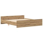 vidaXL Cadre de lit sans matelas chêne artisanal 180x200 cm