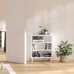 Vidaxl buffet blanc 57x35x70 cm aggloméré