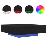 vidaXL Table basse Chêne noir 100 x 100 x 31 cm Bois d'ingénierie