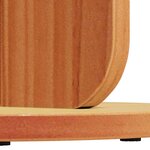 vidaXL Table basse Brun cire 39 5 x 39 5 x 53 5 cm Bois massif en pin