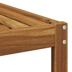 vidaXL Pouf d'Extérieur Bois d'Acacia Massif Naturel 59 x 59 x 37 cm