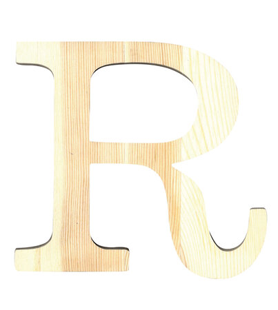 Alphabet en bois 11 5cm Lettre R